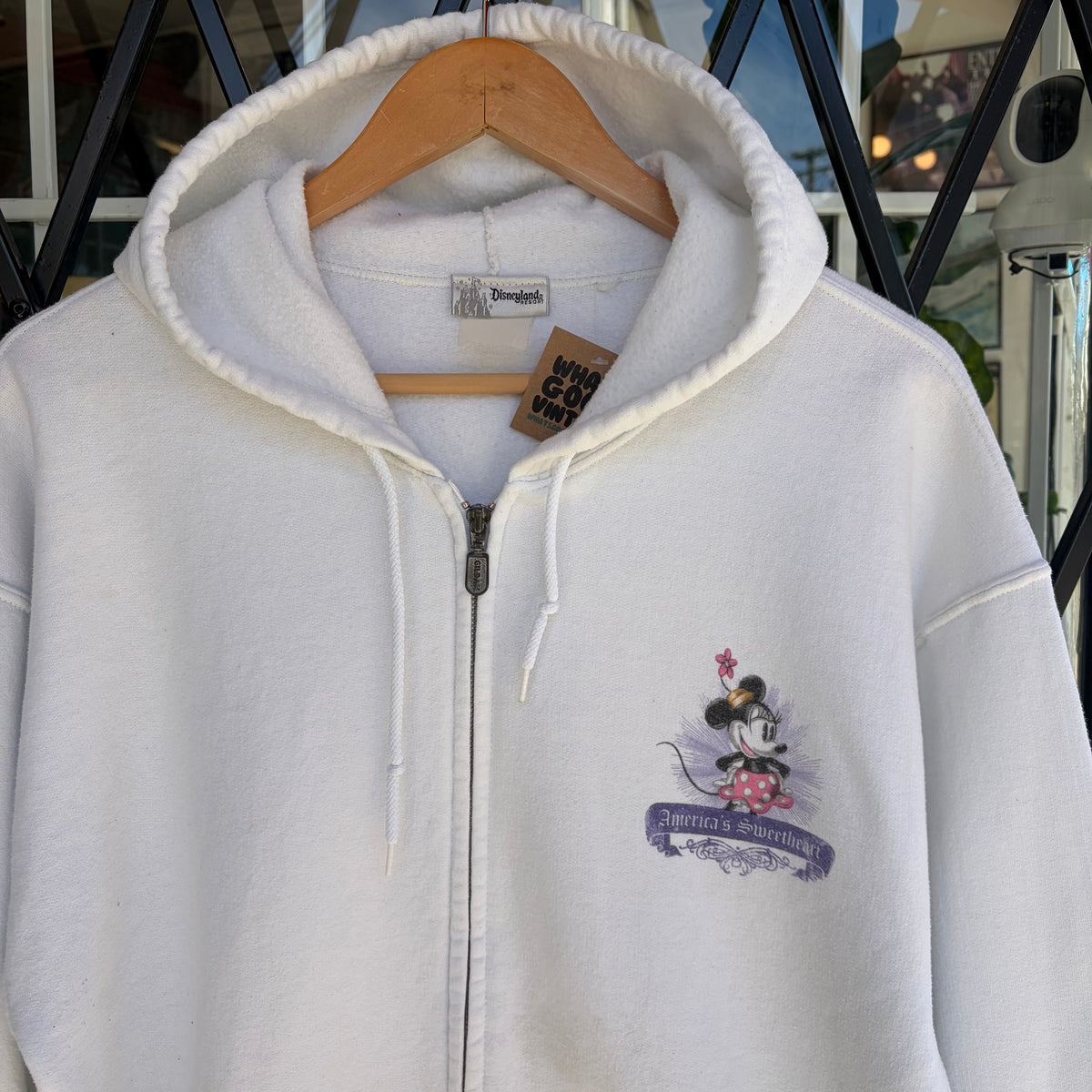 Vintage Disney Minnie Mouse Zip Up Hoodie - Size L