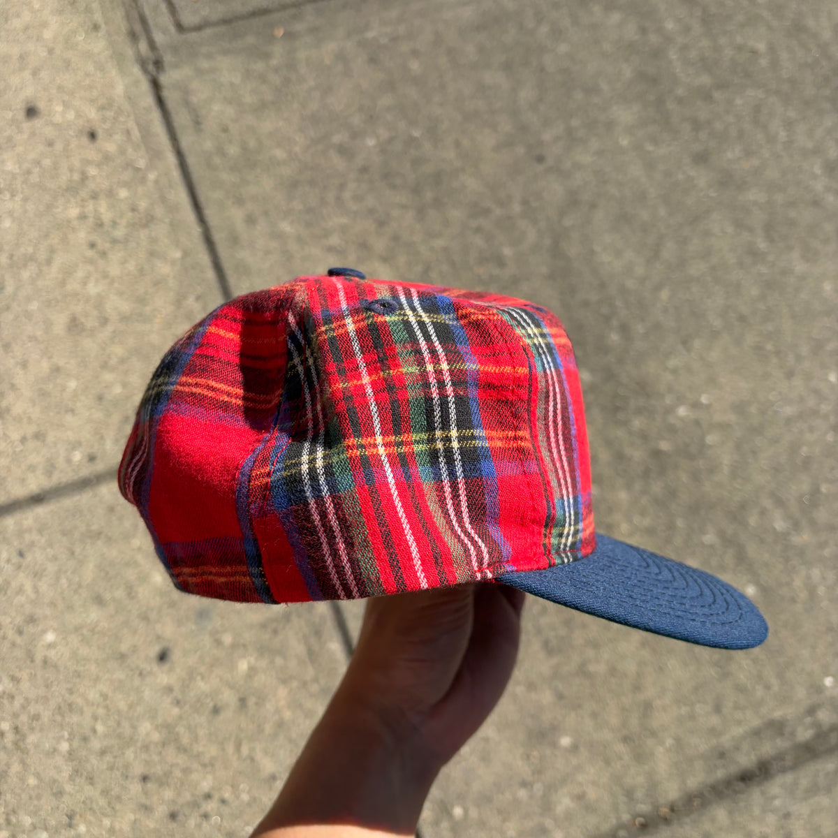 Vintage Disney Mickey Mouse Plaid SnapBack