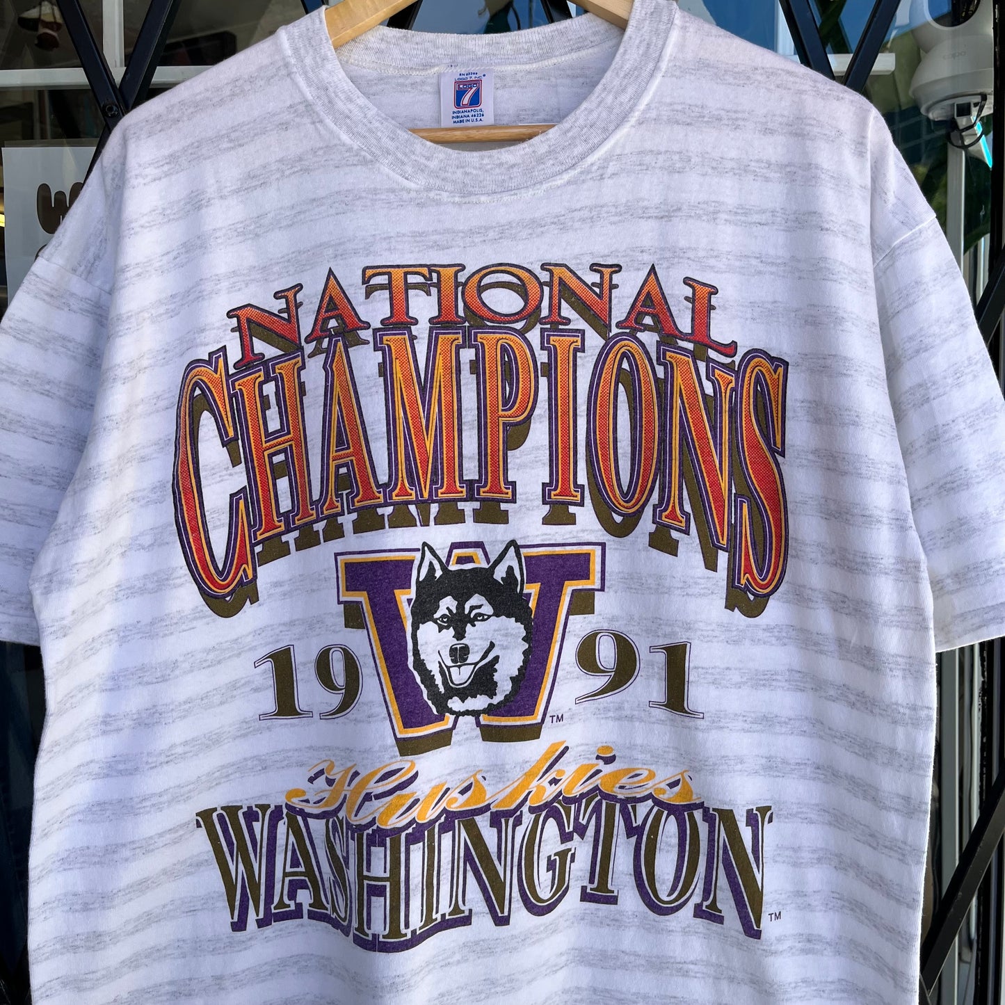 1991 Washington Huskies Championship Tee - Size XL