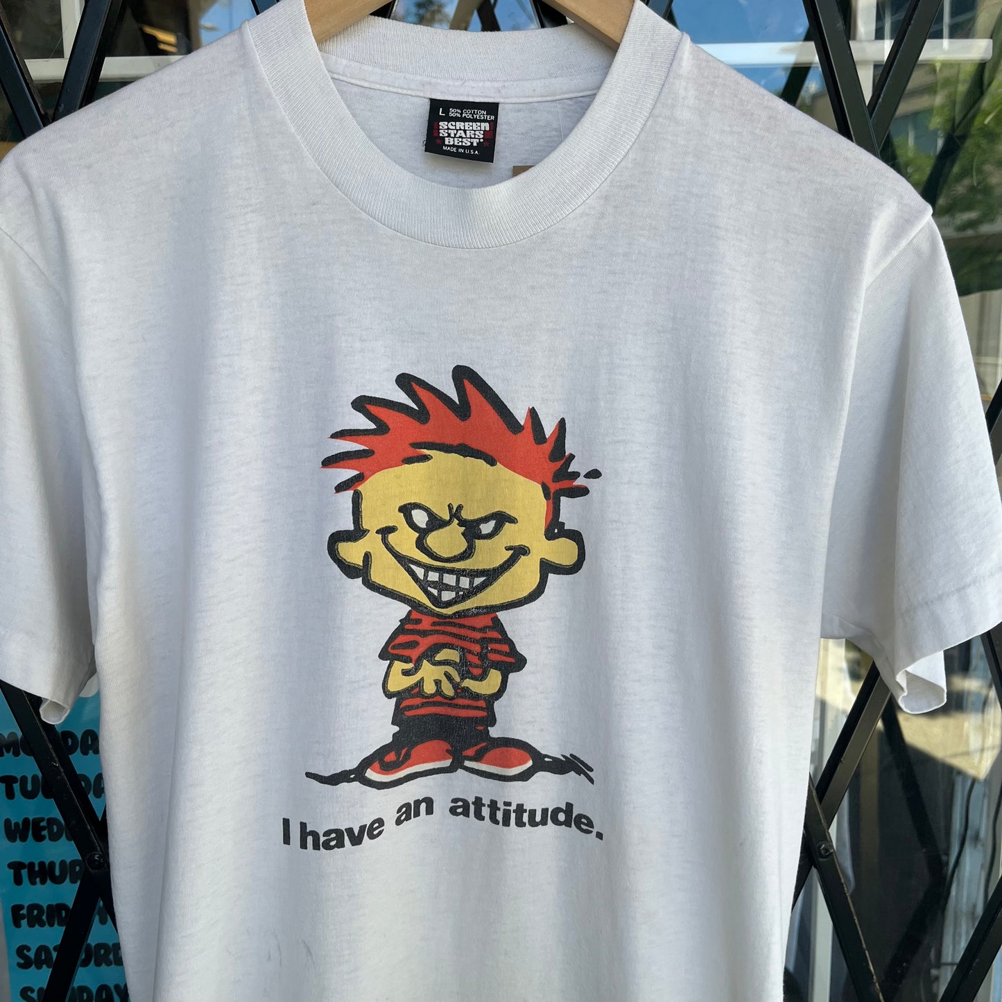 Vintage Calvin Attitude Tee - Size L