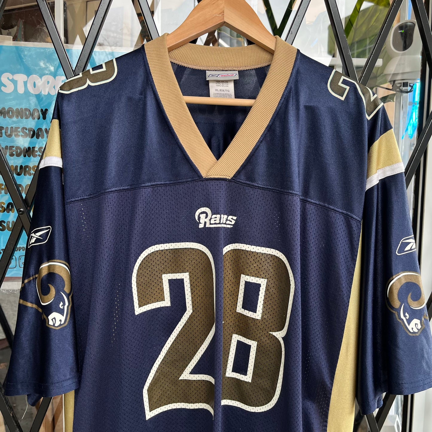 Vintage St. Louis Rams Marshall Faulk Jersey - Size XL