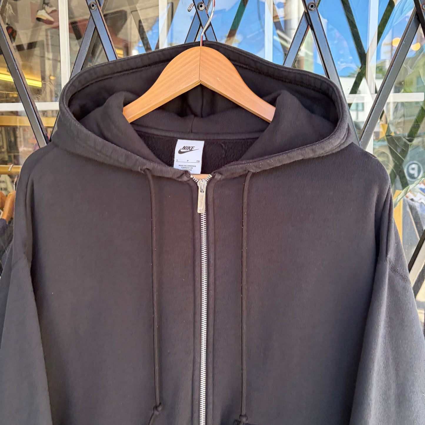 Nike Oversized Zip Up Hoodie - Size S
