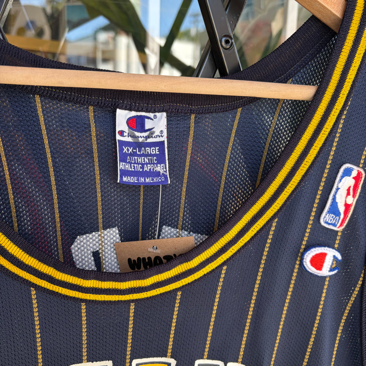 Vintage Champion Indiana Pacers Bender Pinstripe Jersey - Size 52 (XXL)