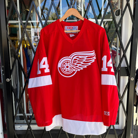 Vintage Detroit Red Wings Shanahan Jersey - Size L