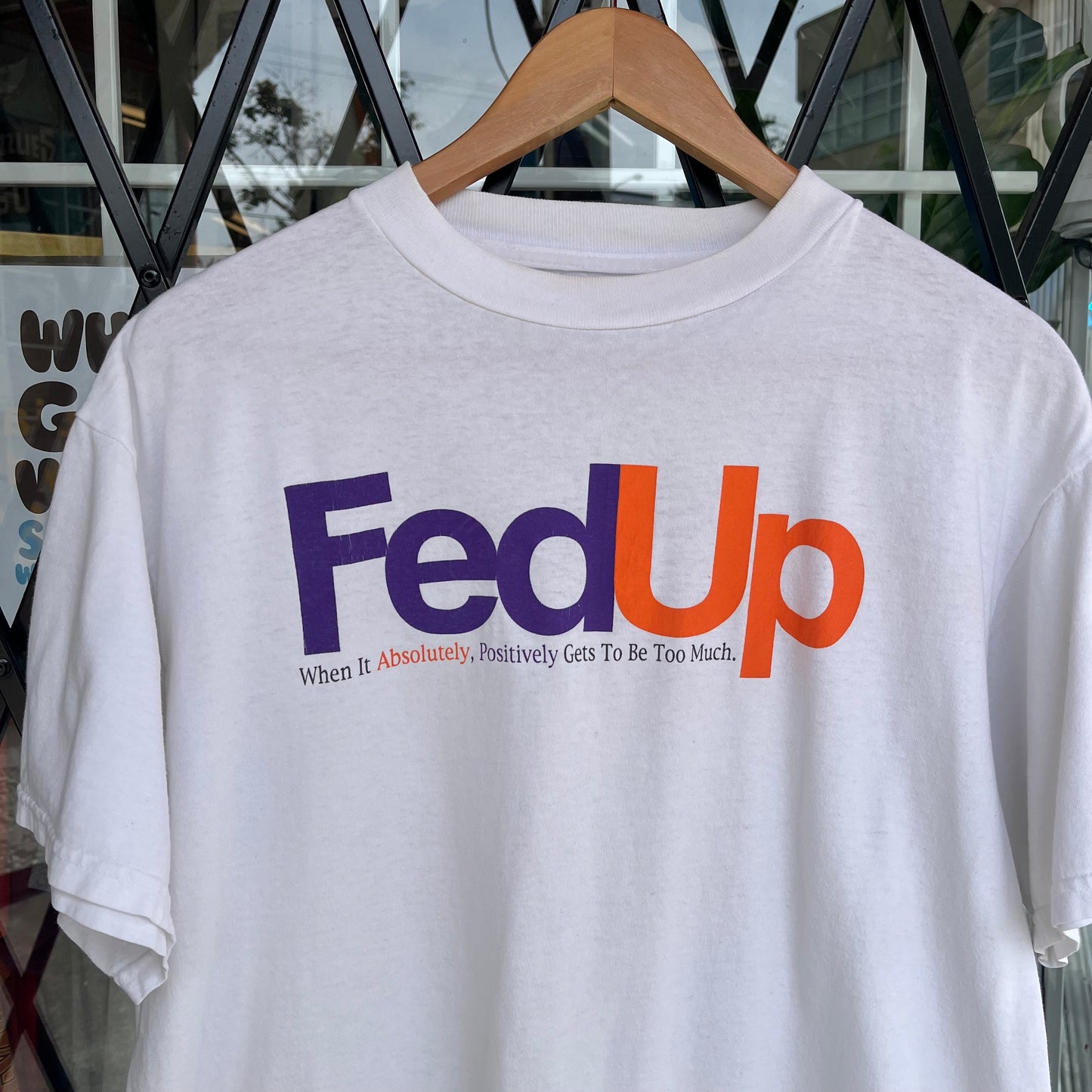 Vintage FedUp Parody Tee - Size L