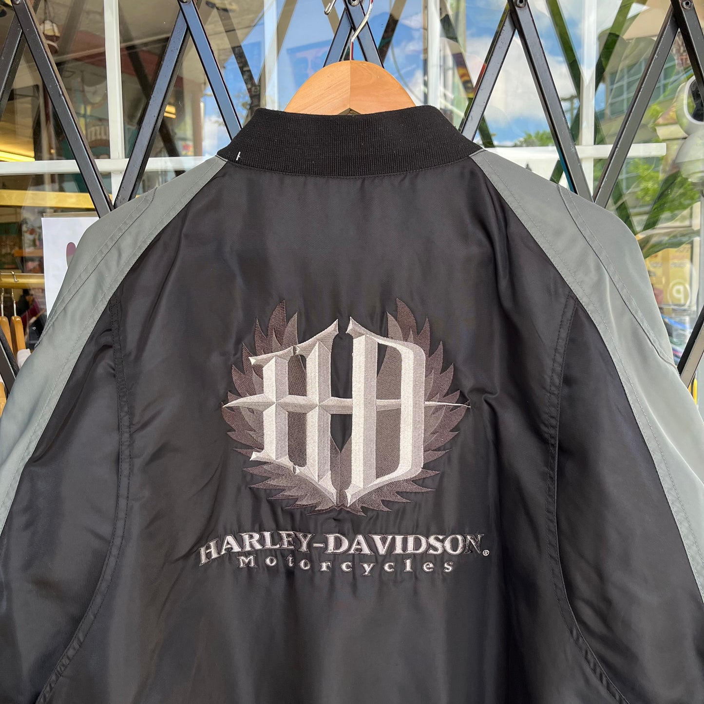 Y2K Harley Davidson Bomber Jacket - Size XXL