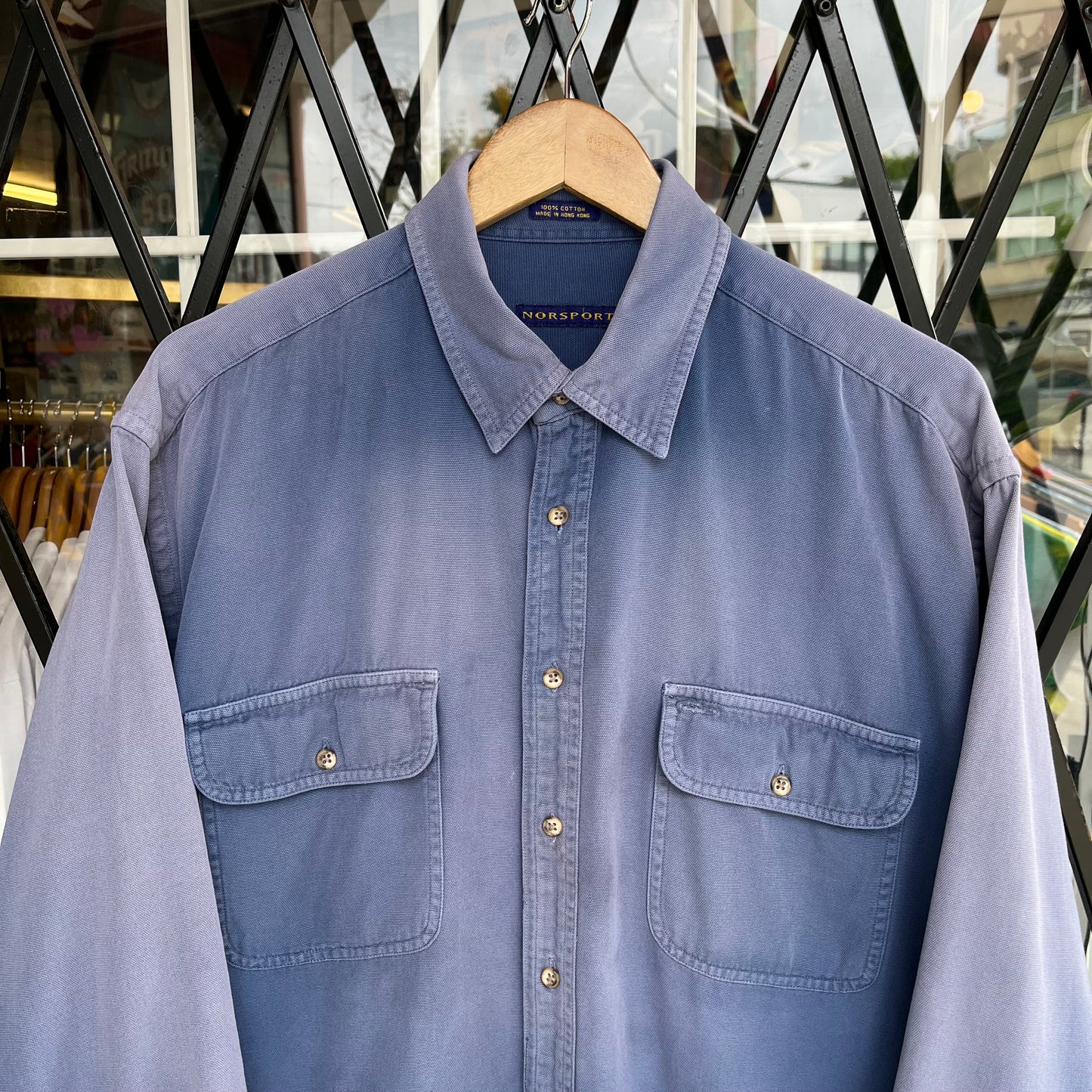 Vintage Faded Oversized Button Up Shirt - Fits Size XXL