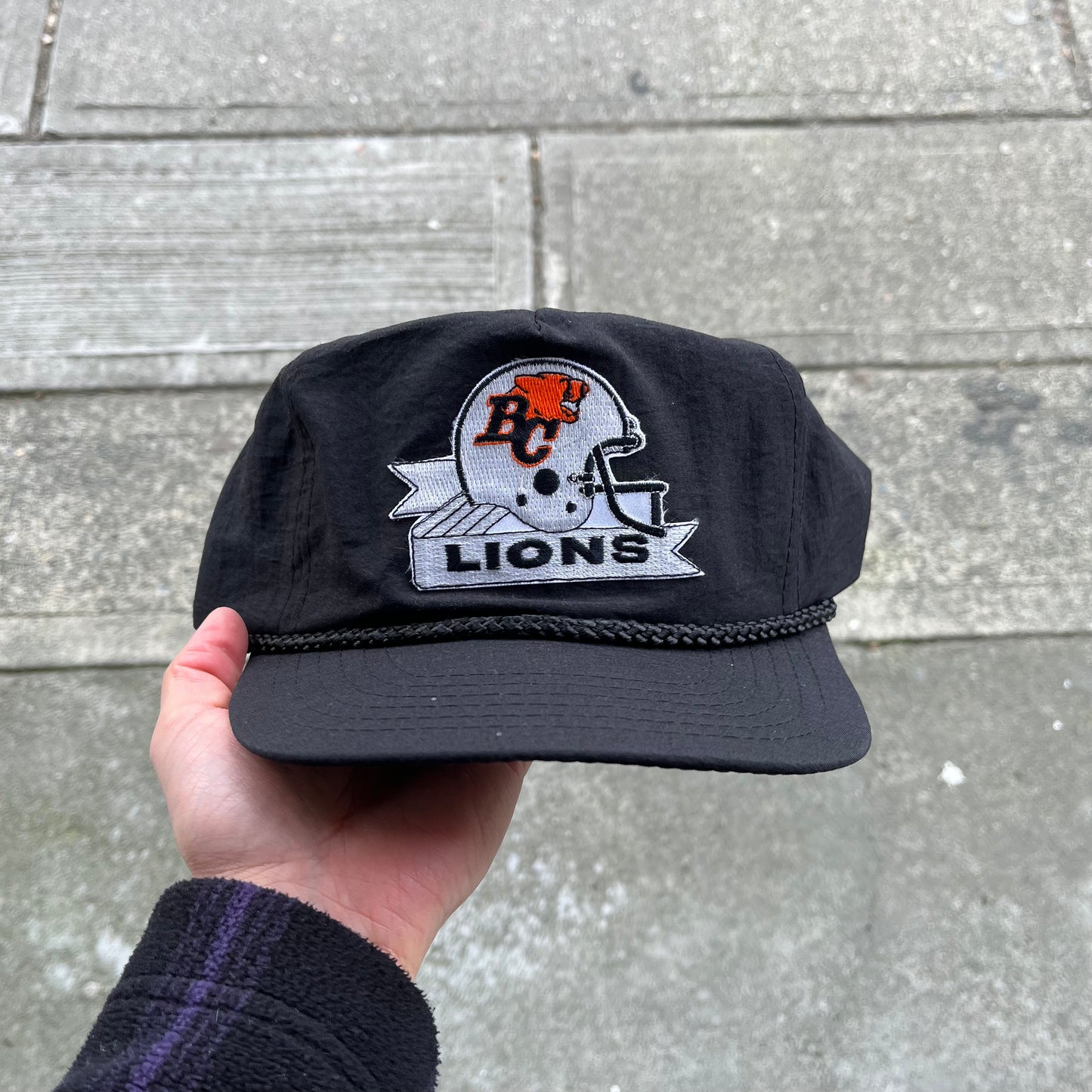 Vintage CFL BC Lions Nylon Snapback