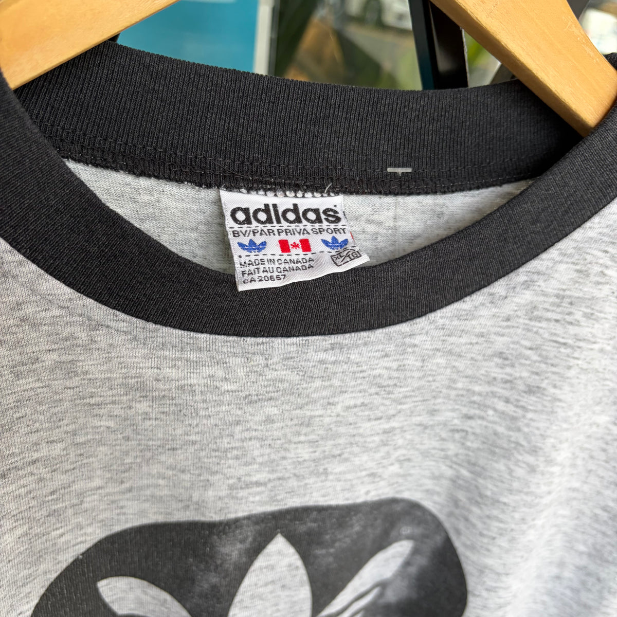 Vintage Adidas Ringer Tee - Size XL