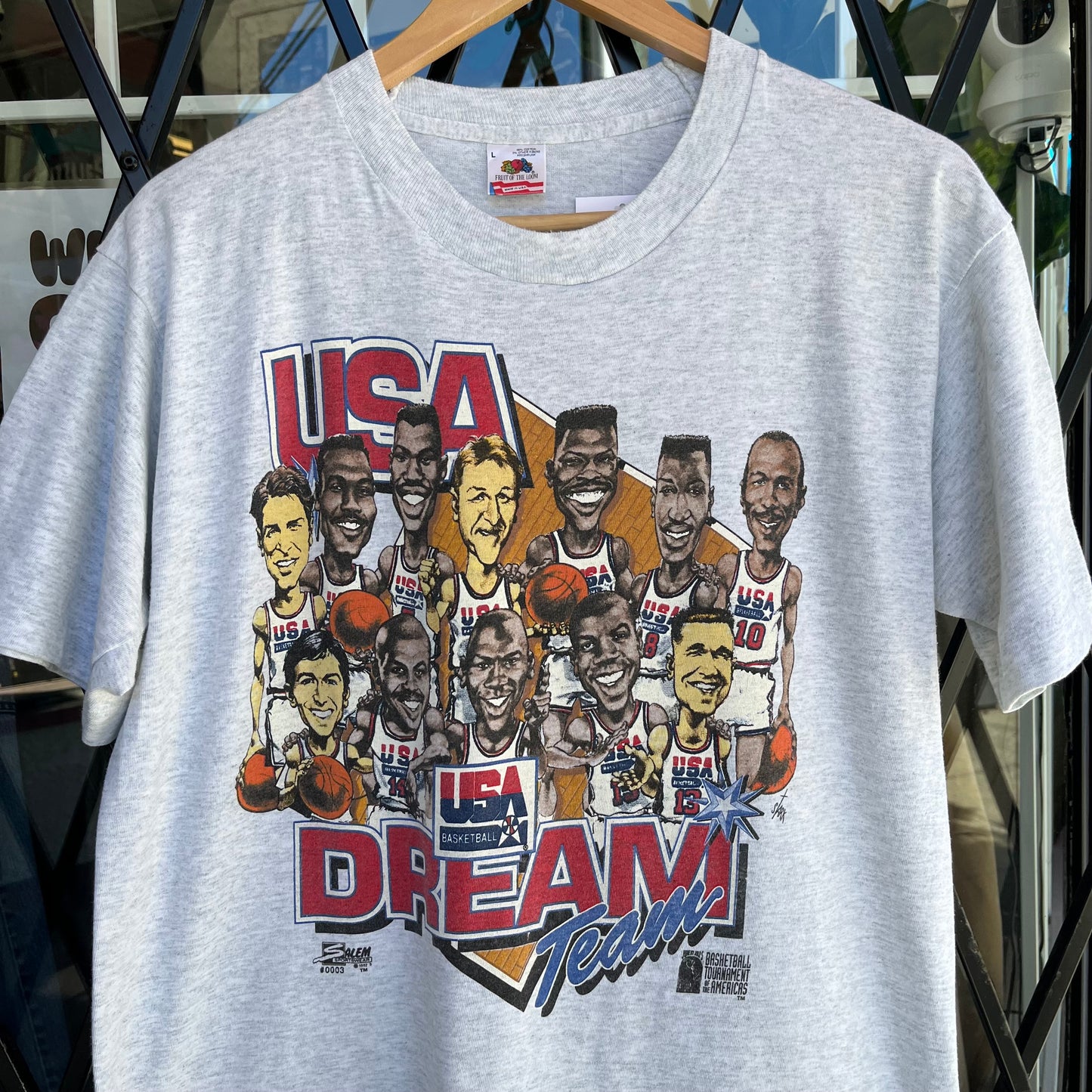 1992 USA Basketball Dream Team Bobble Head Tee - Size L
