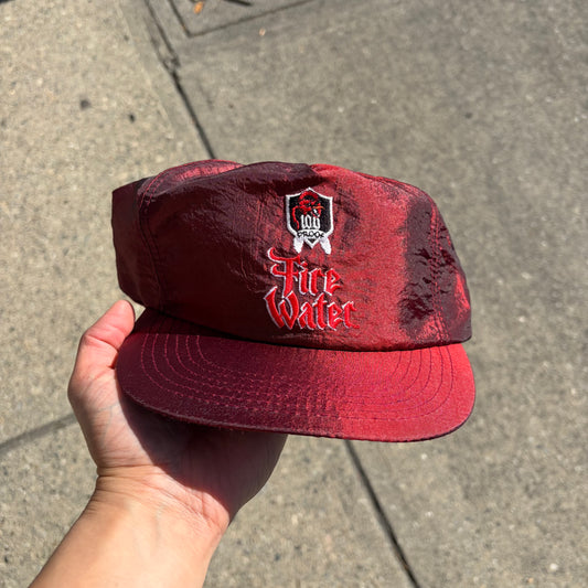 Vintage 100 Proof Fire Water Nylon SnapBack