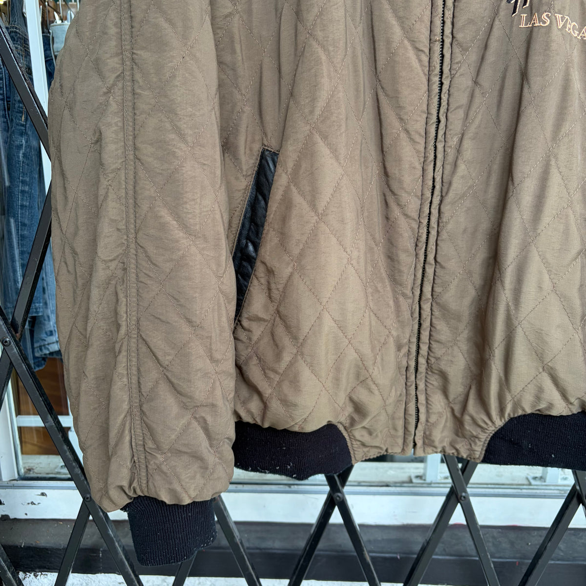 Vintage Reversible Planet Hollywood Leather Jacket - Size L