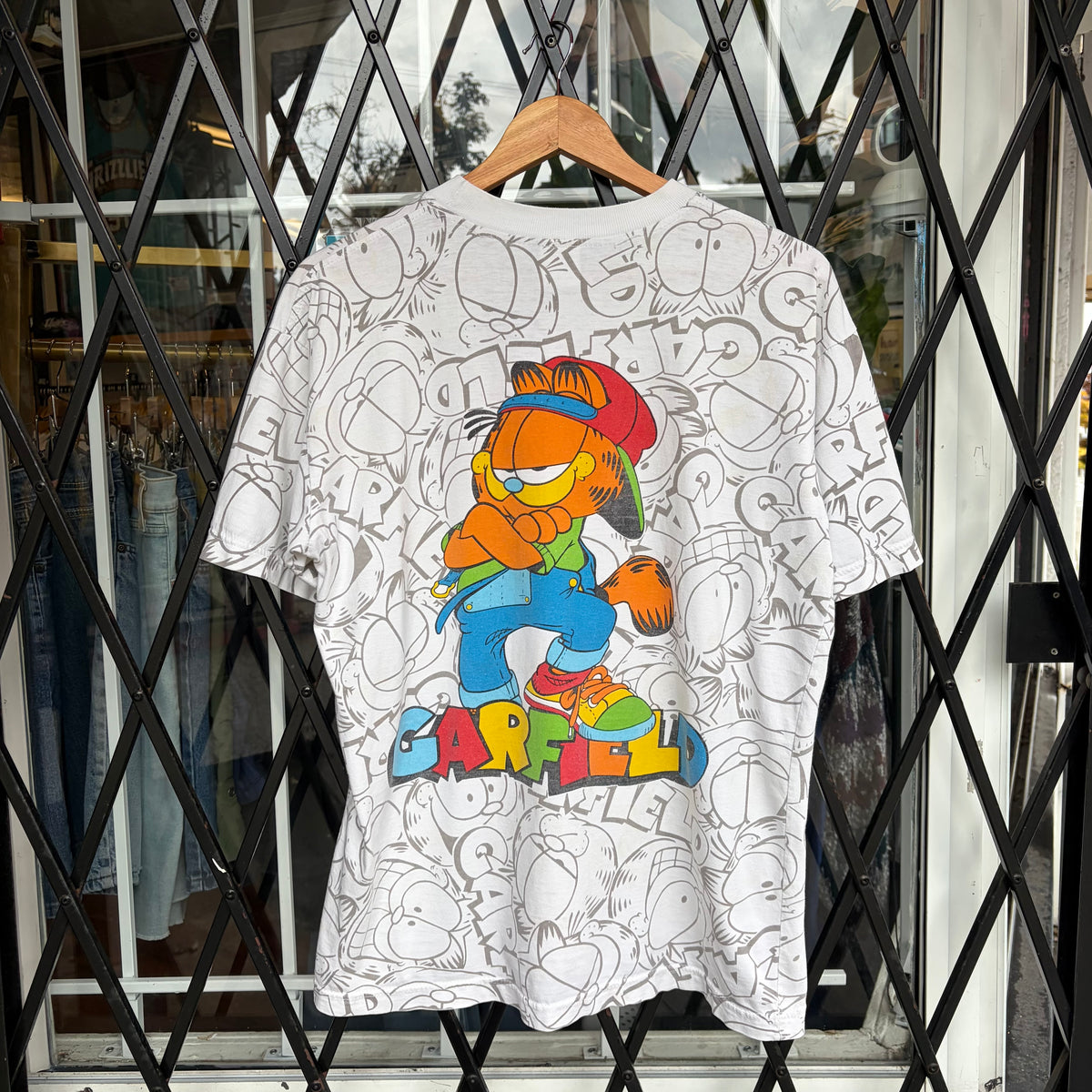 Vintage Garfield AOP Tee - Size M