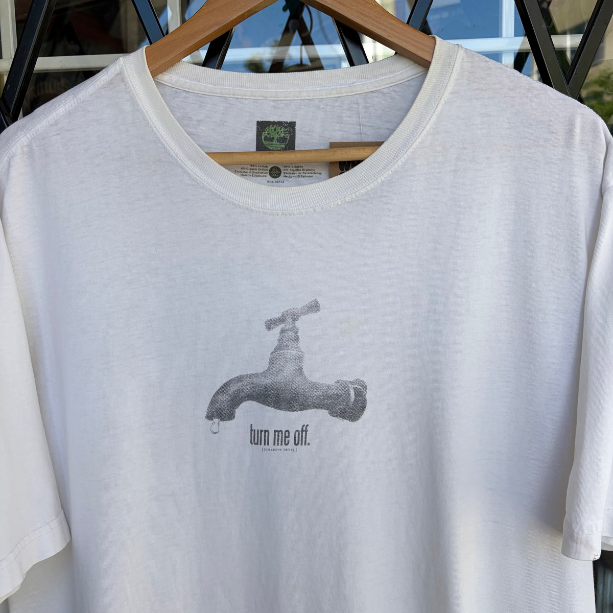 Timberland Turn Me Off Preserve Water Tee - Size XL