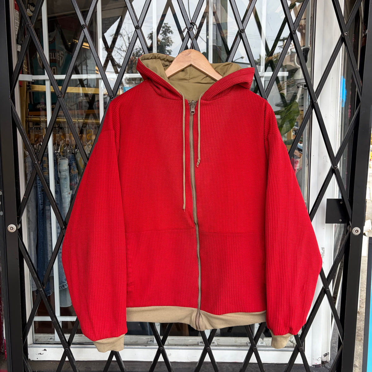 Vintage Russell Athletic Reversible Waffle Jacket - Size L