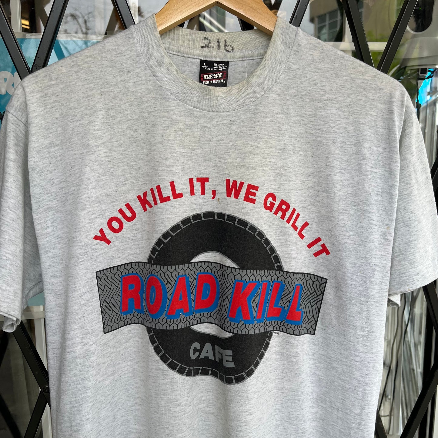 Vintage Road Kill Cafe Parody Tee - Size L