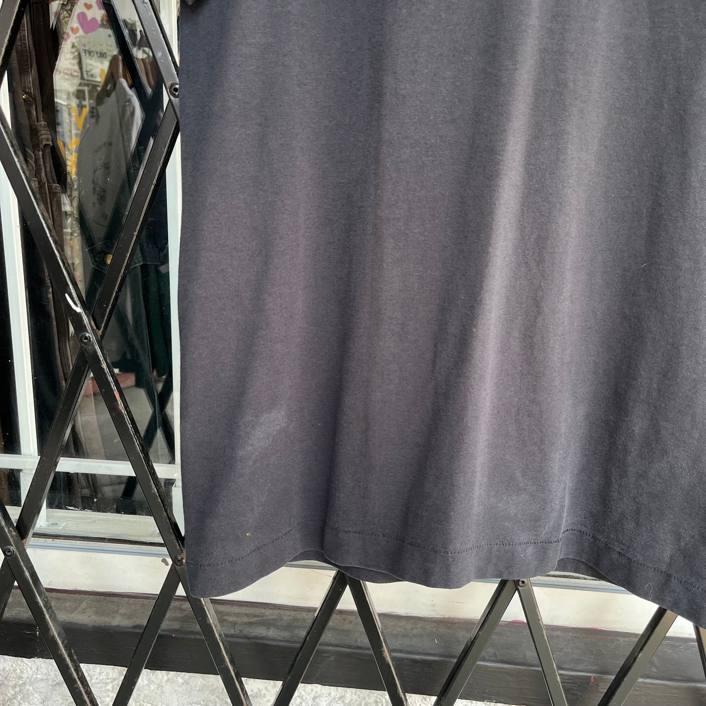 Vintage Blank Black Tee - Size L