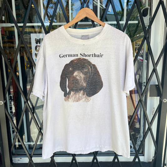 Distressed Vintage German Shorthair Dog Tee - Size XL