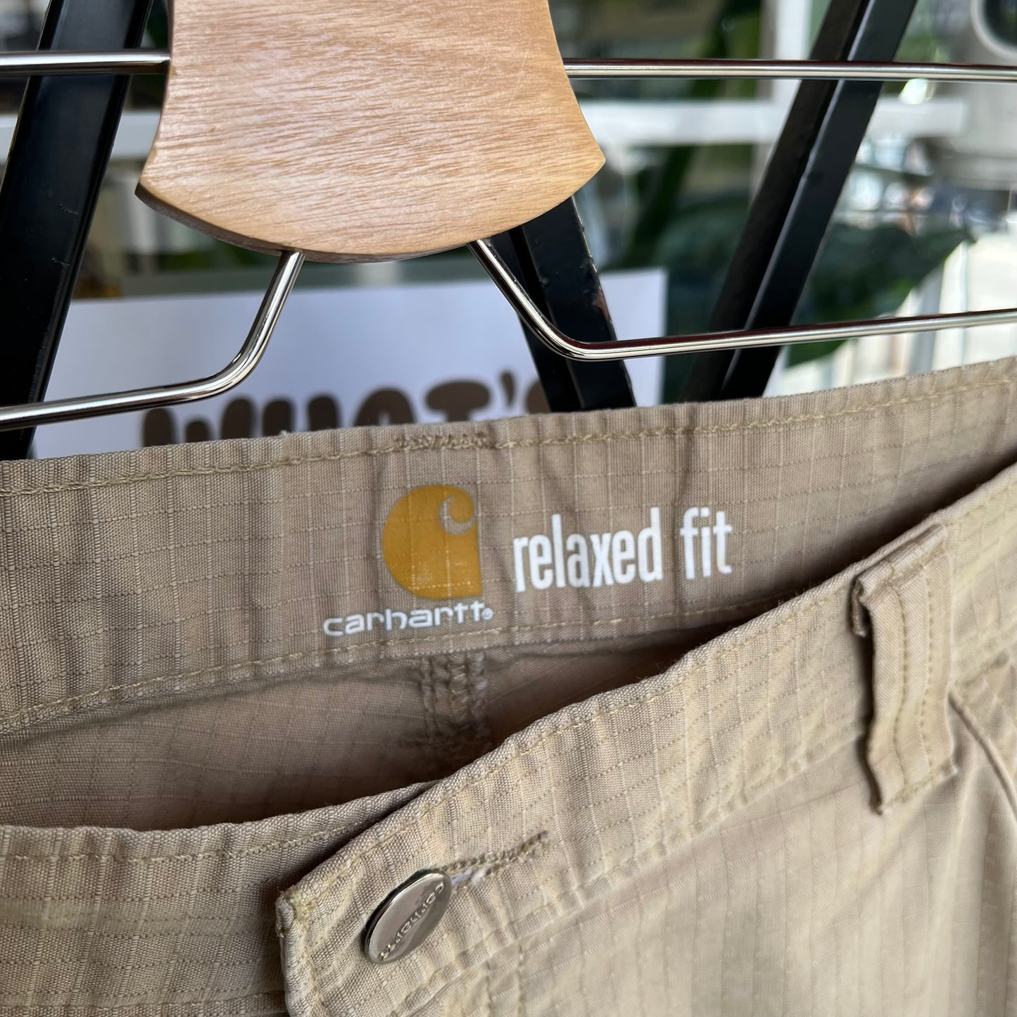 Carhartt Khaki Cargo Shorts - Size 36W