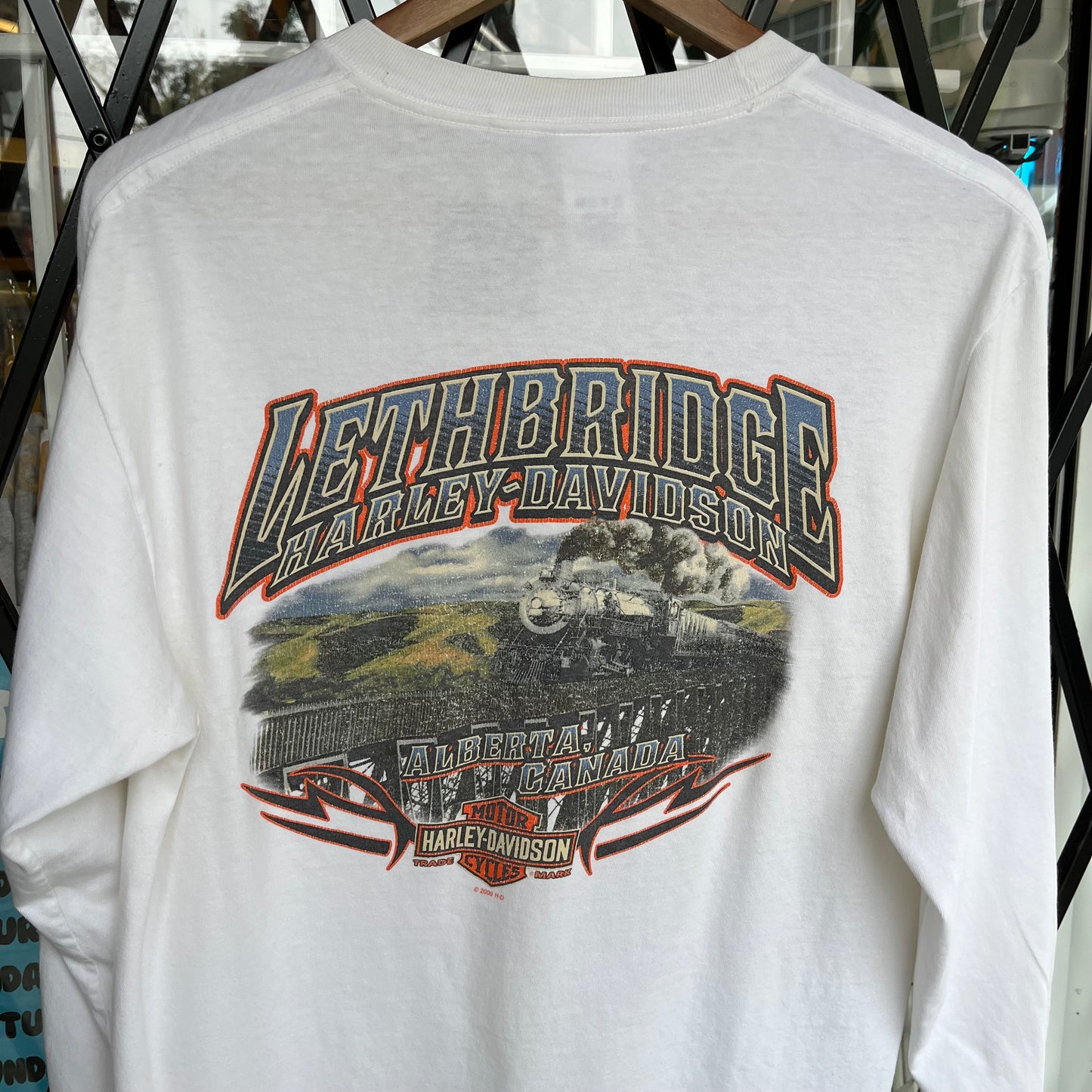 Harley Davidson Lethbridge Flames Long Sleeve - Size M