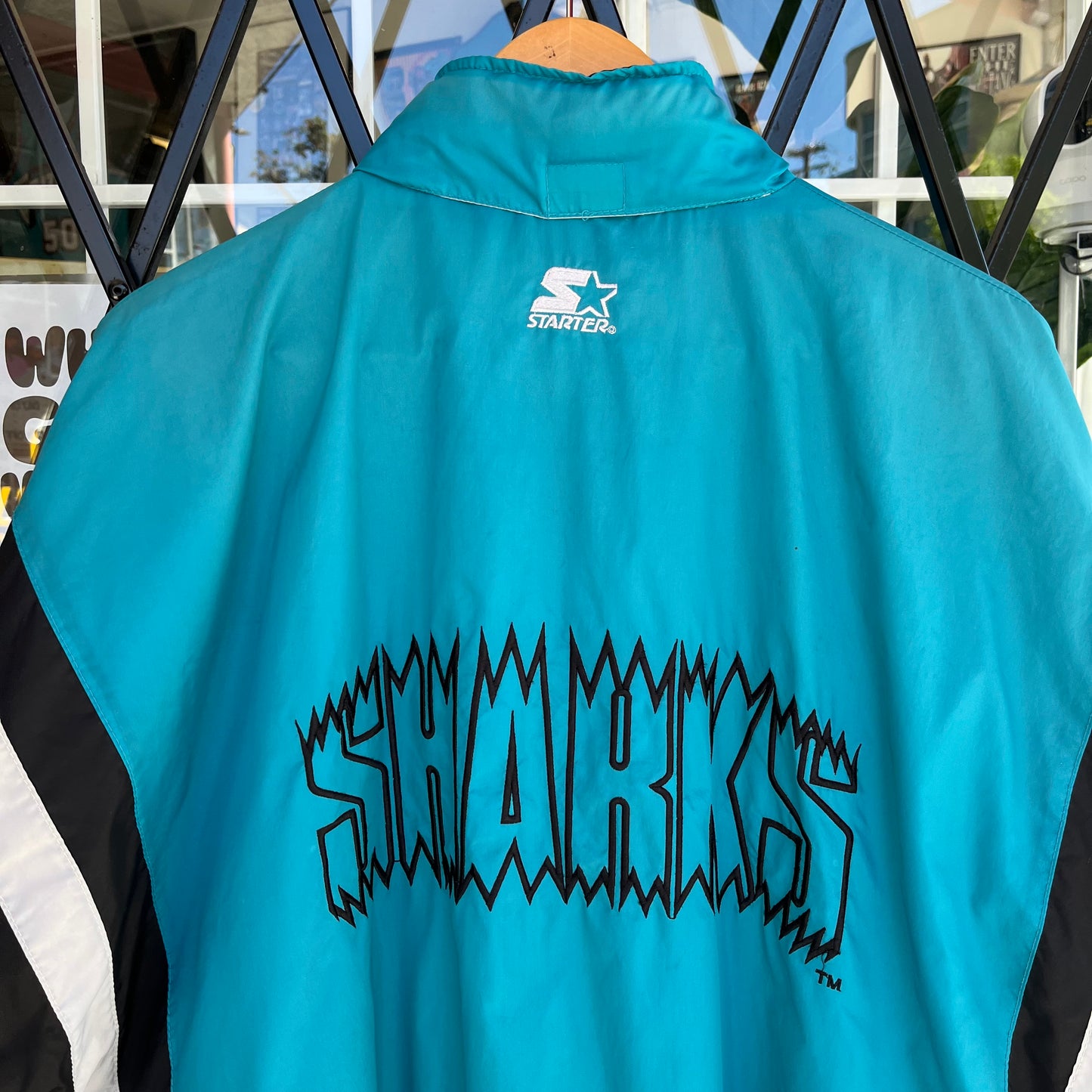 Vintage Starter San Jose Sharks Windbreaker - Size L