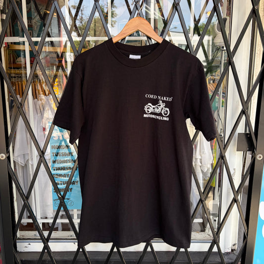 Vintage Coed Naked Motorcycling Tee - Size L