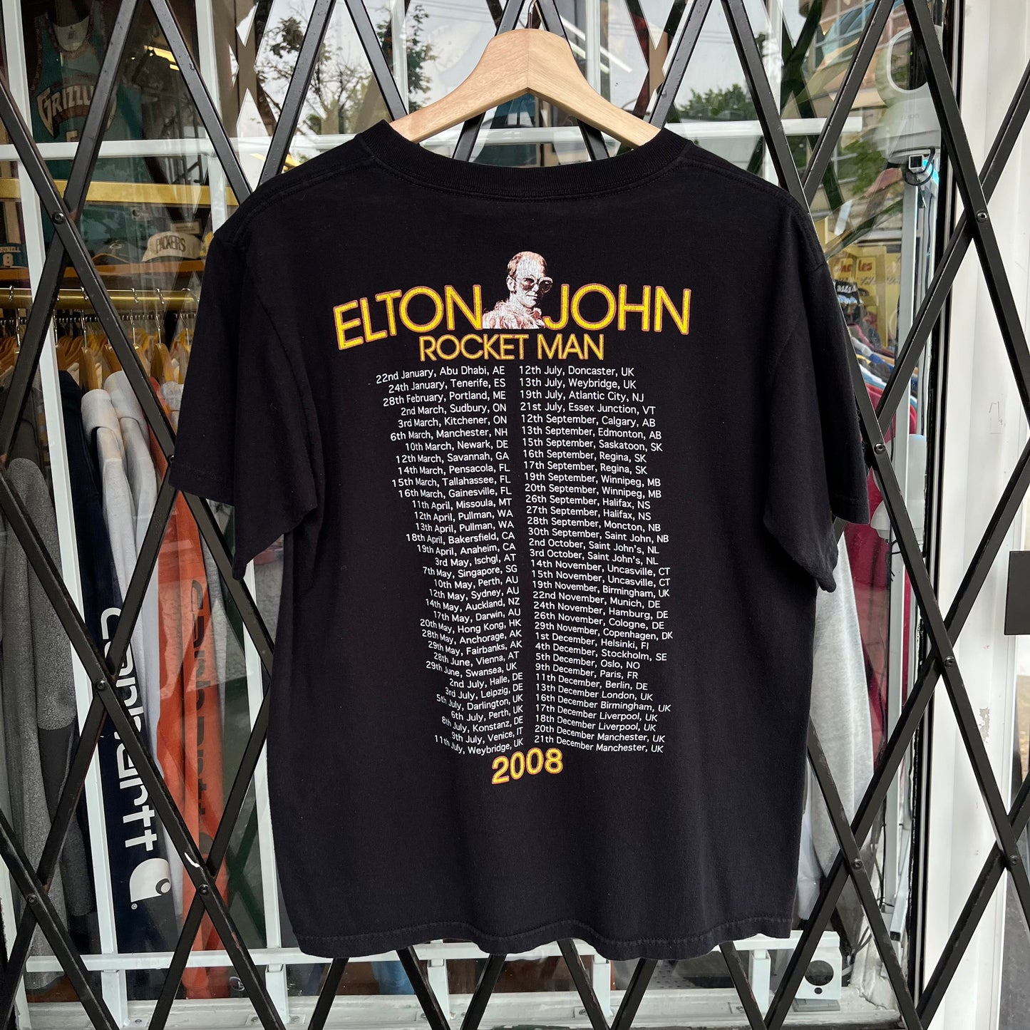 2008 Elton John Rocket Man Tour Tee - Size M