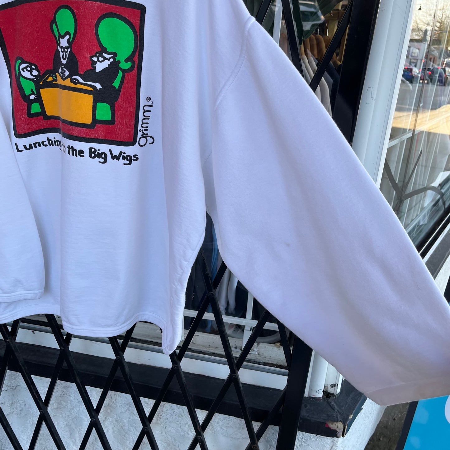 Vintage Grimm Big Wig Parody Oversized Crewneck - Size XL