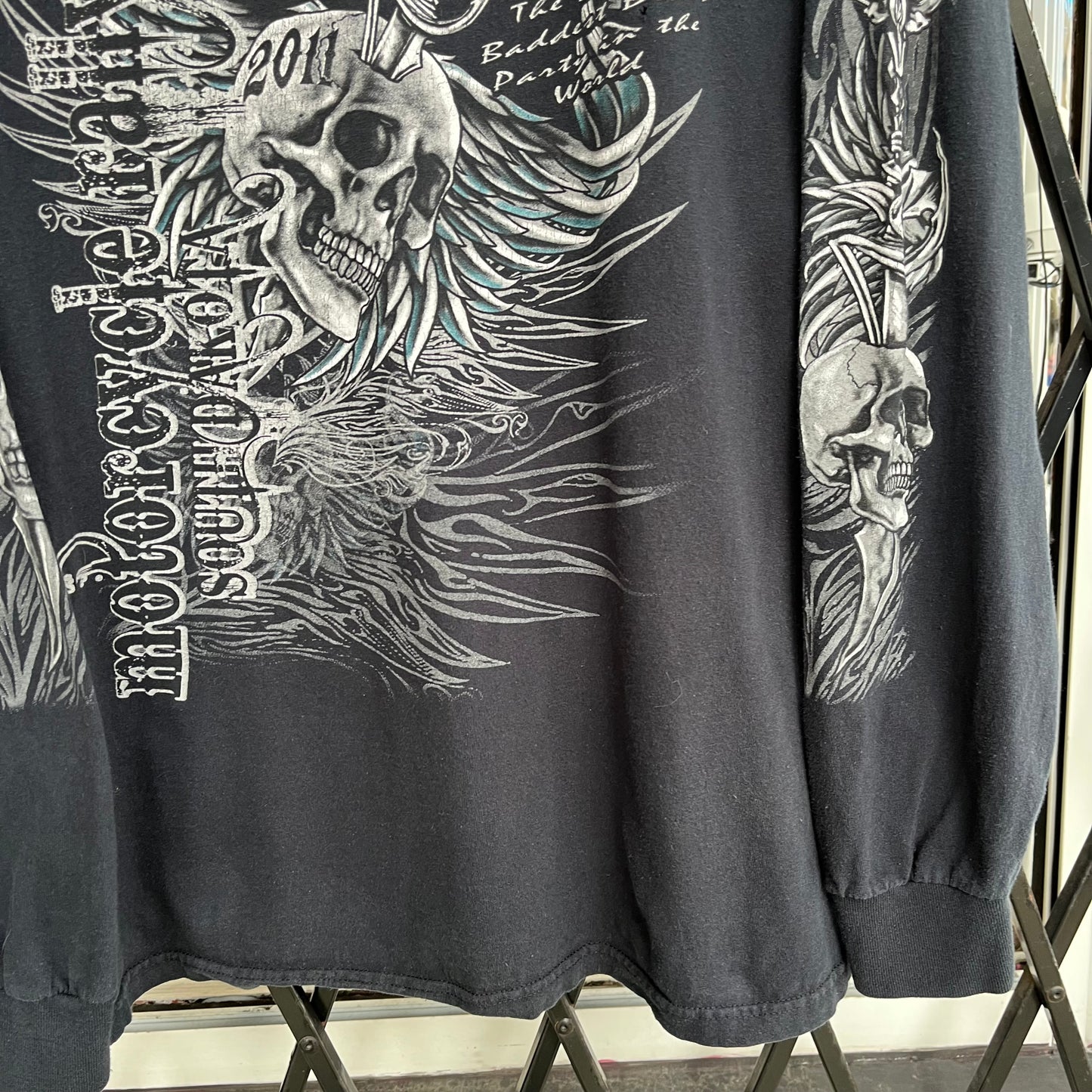 Y2K Sturgis Skull Long Sleeve - Size L
