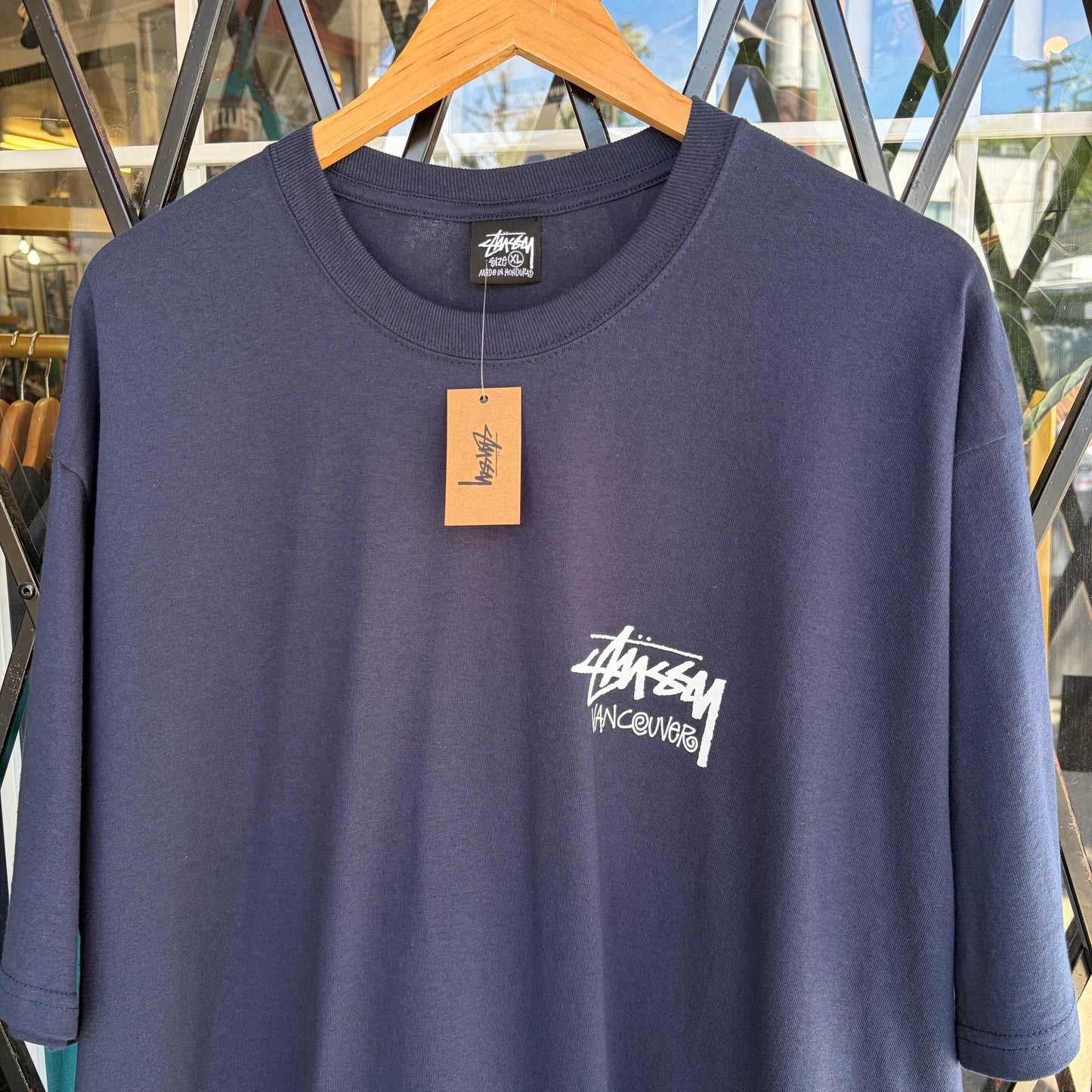 Stussy Vancouver Stock Tee Navy - Size XL