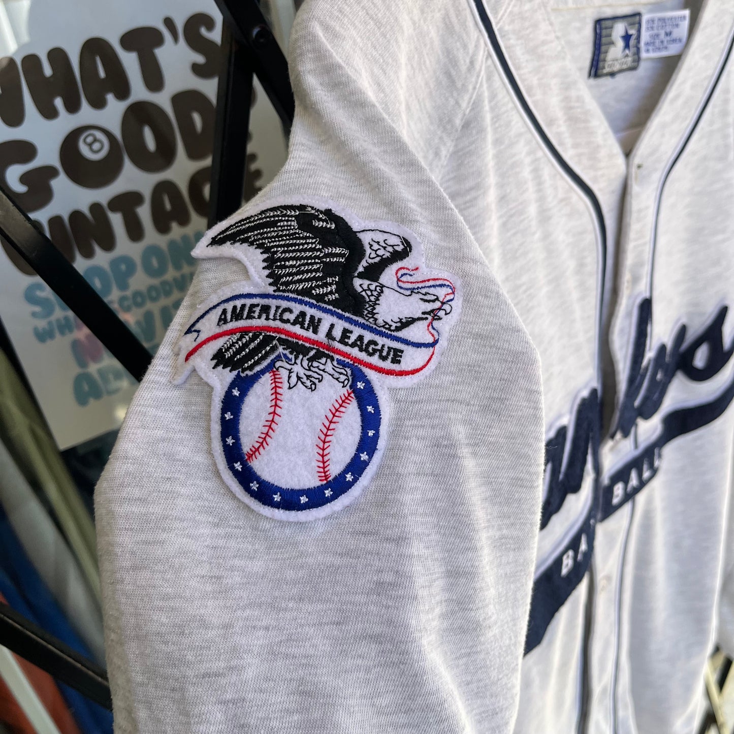 Vintage Starter NY Yankees Script Jersey - Size M