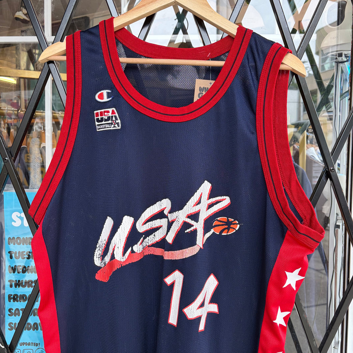 Vintage Champion USA Olympic Robinson Jersey - Size 48 (XL)