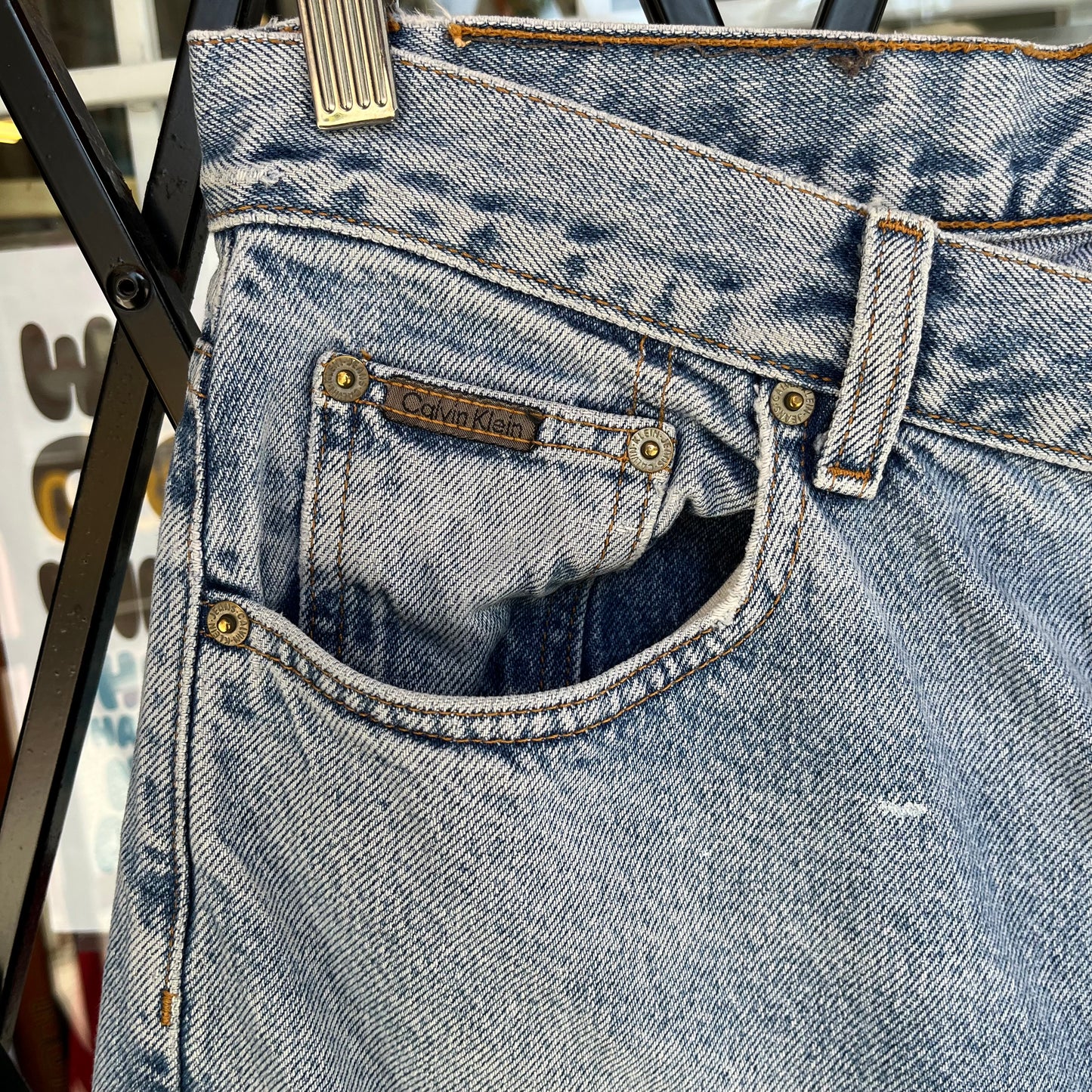 Vintage Calvin Klein Button Fly Denim Pants - Size 32W