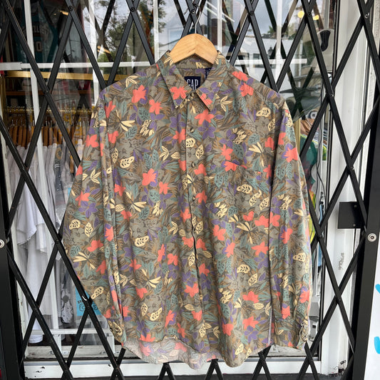 Vintage Gap Floral Button Up Shirt - Size M