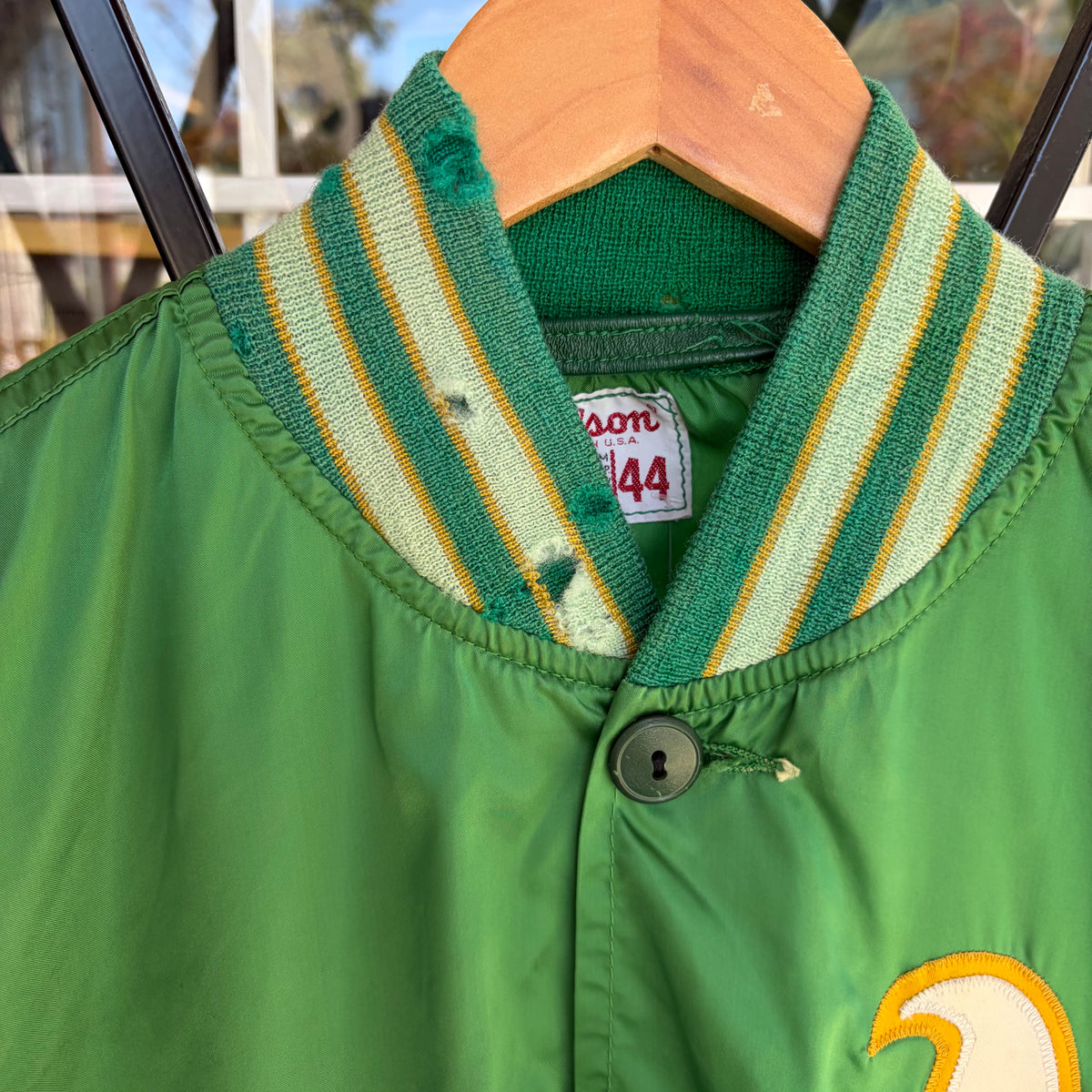 1980’s Wilson Oakland A’s Satin Jacket - Size 44 (L)