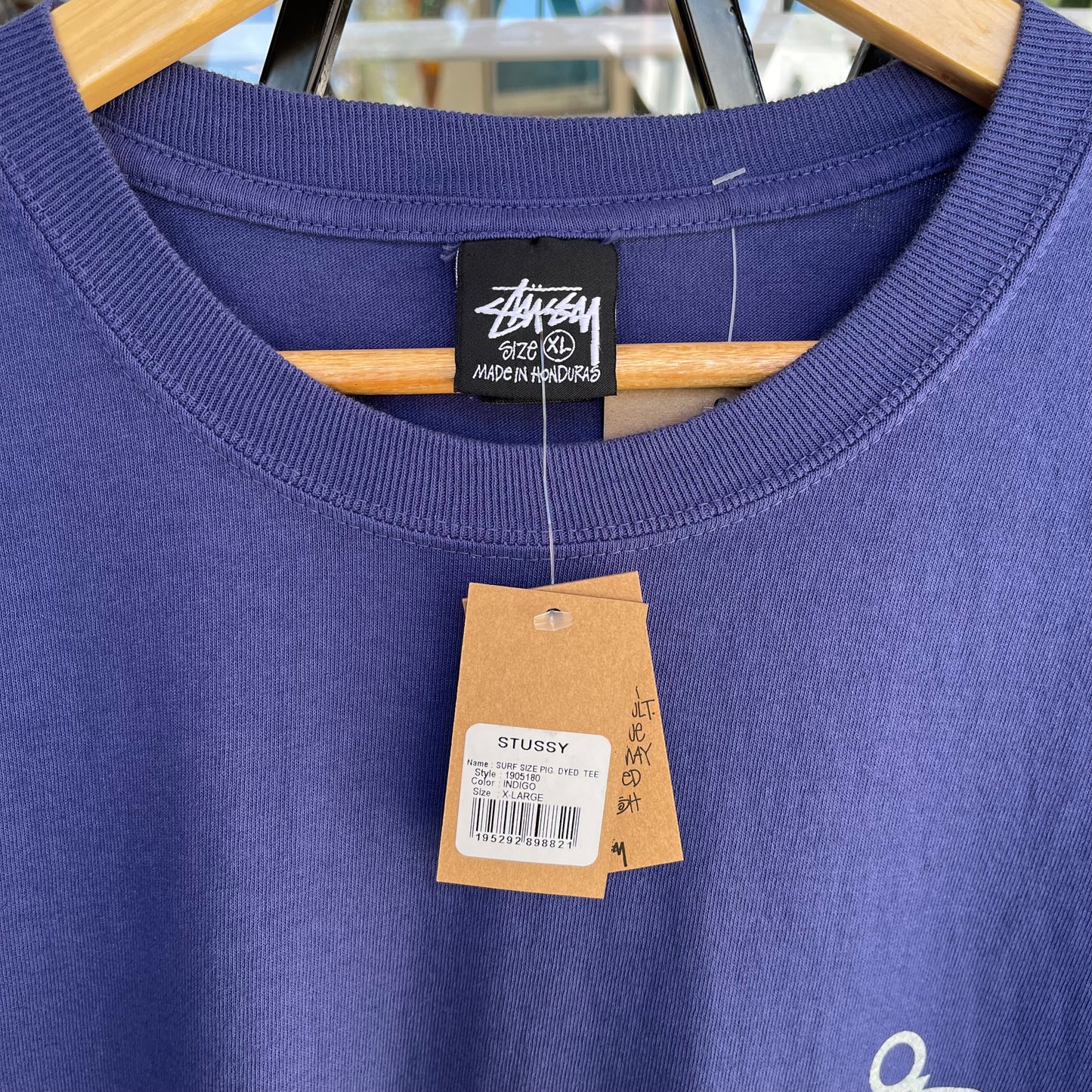 Stussy Surf Size Tee Indigo - Size XL