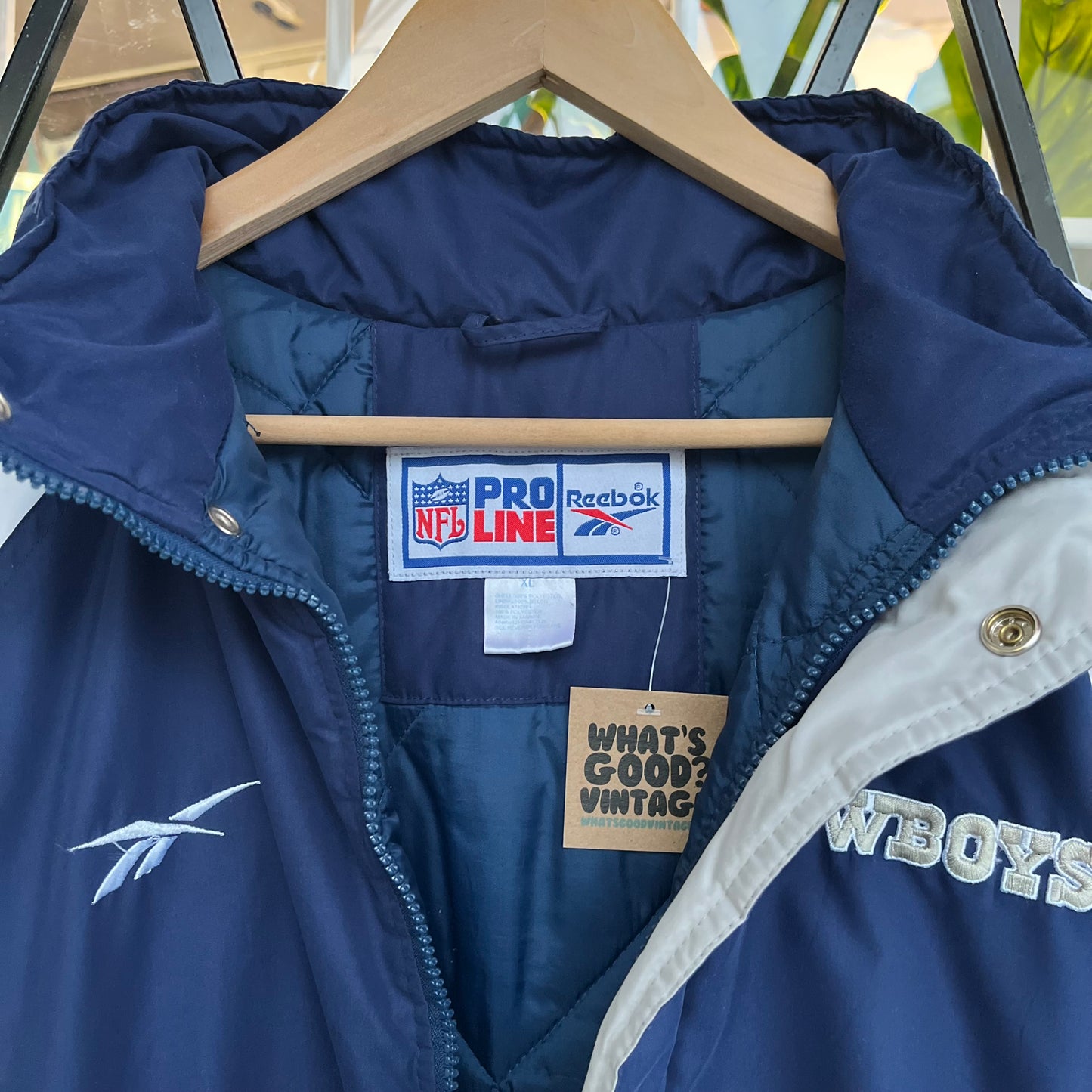 Vintage Reebok Pro Line Dallas Cowboys Parka Jacket - Size XL