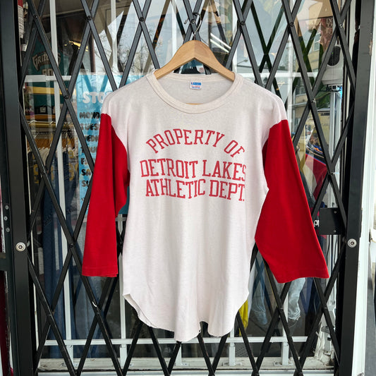 1980’s Champion Detroit Lake Raglan Shirt - Size XL