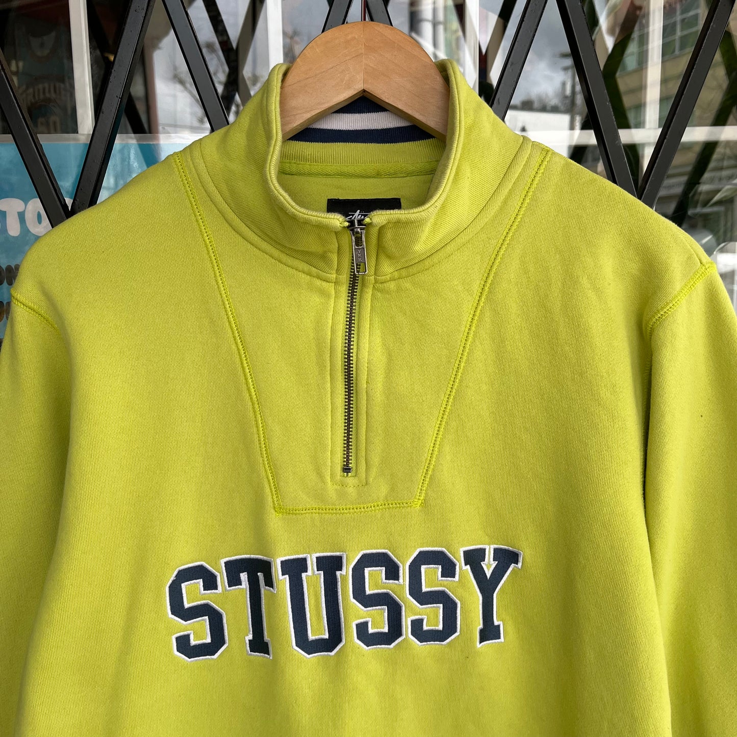 Stussy Quarter Zip Sweater - Size M