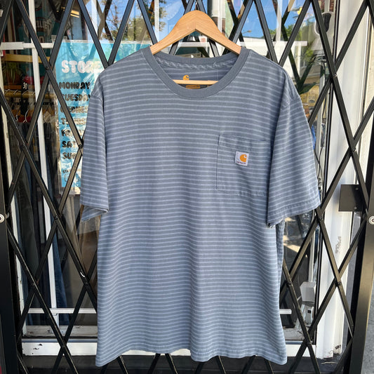 Carhartt Striped Pocket Tee - Size L