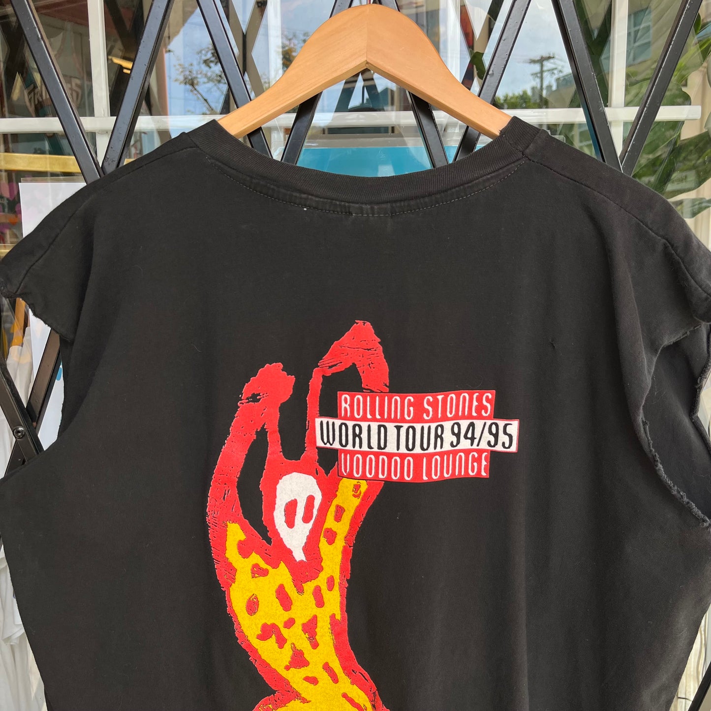 1994 Rolling Stones Voodoo Lounge Cut Off Tee - Size XL