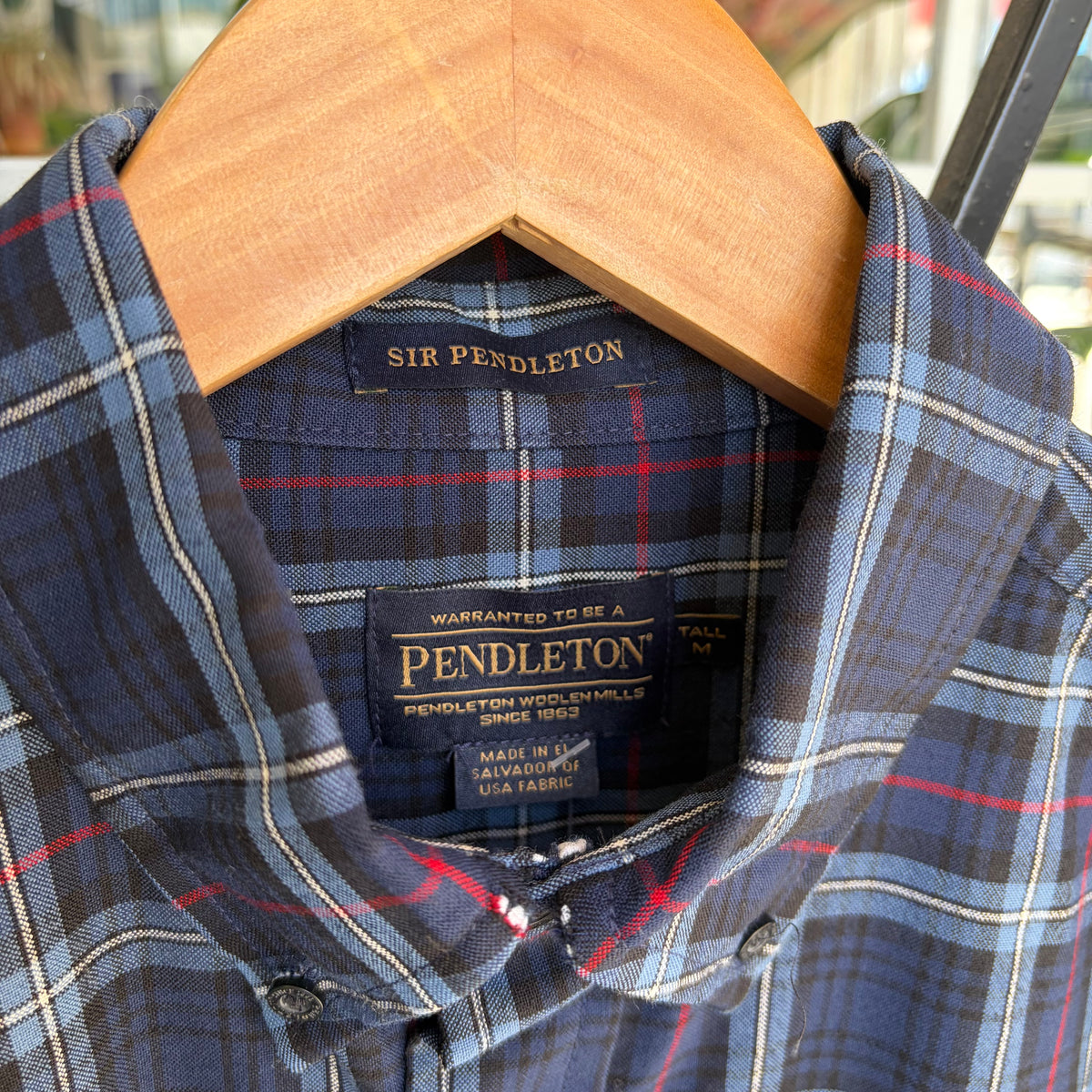 Pendleton Button Up Shirt - Size M Tall