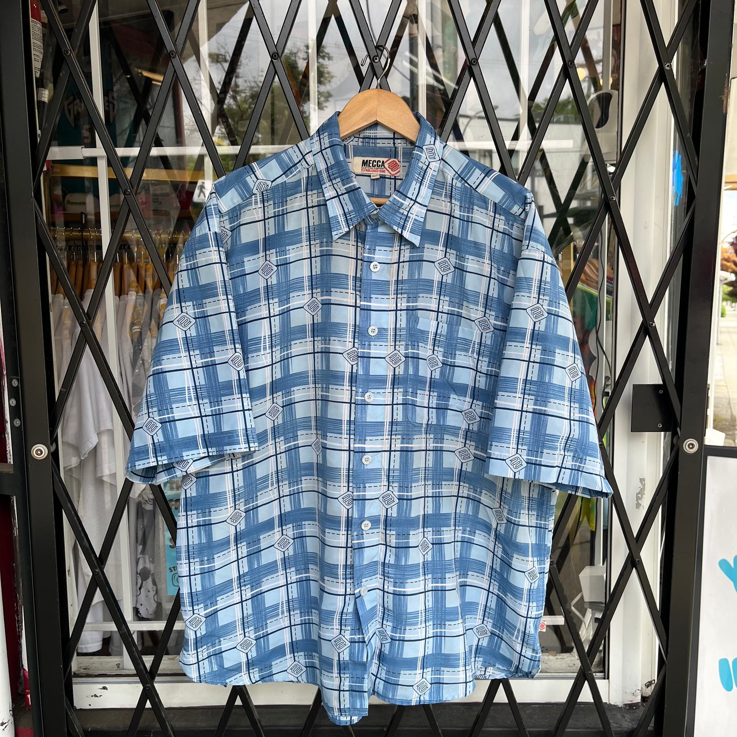 Y2K Mecca Short Sleeve Button Up Shirt - Size XXL