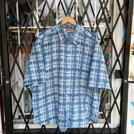 Y2K Mecca Short Sleeve Button Up Shirt - Size XXL