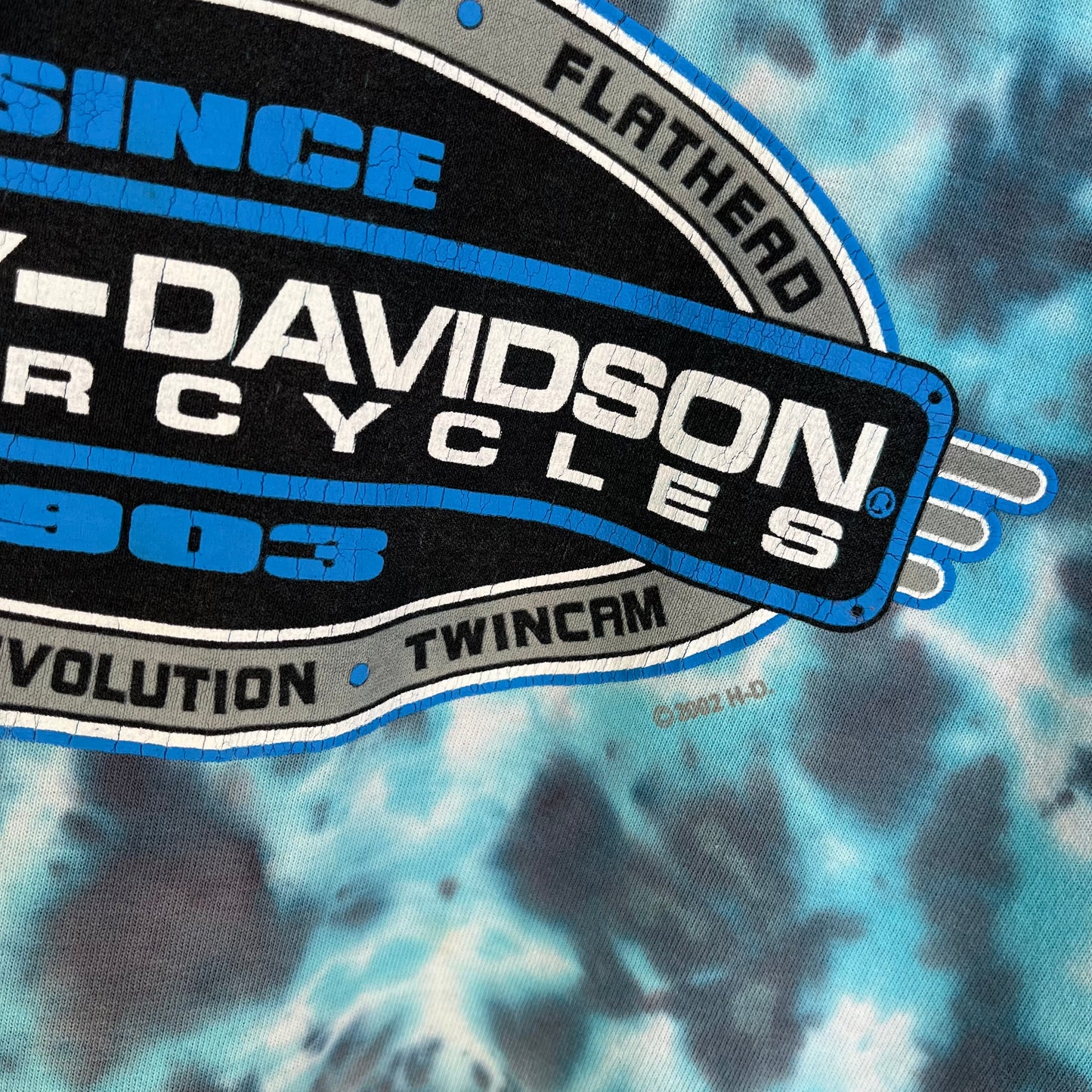2003 Harley Davidson Yukon Tie Dye Tee - Size XL