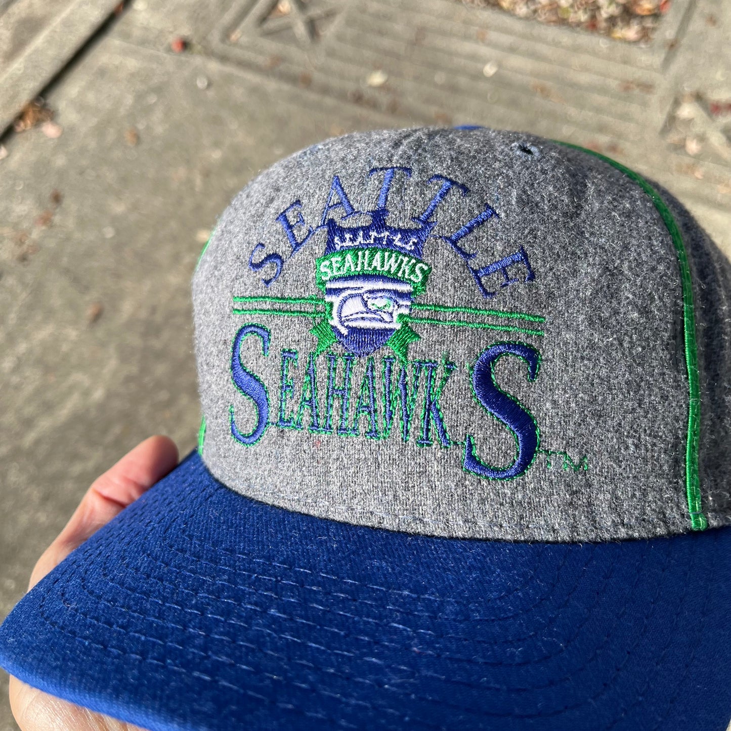 Vintage Seattle Seahawks Wool Snapback