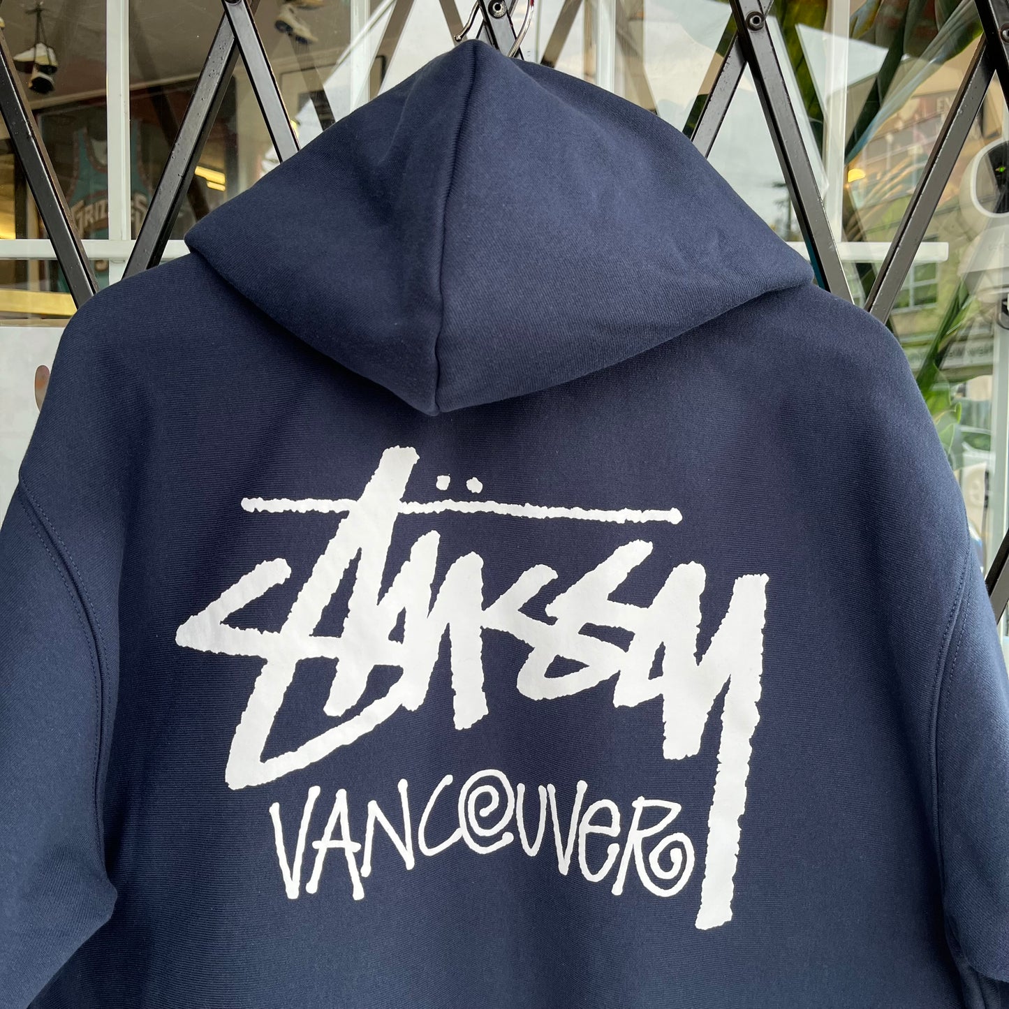 Stussy Stock Vancouver Zip Hoodie Navy - Size S