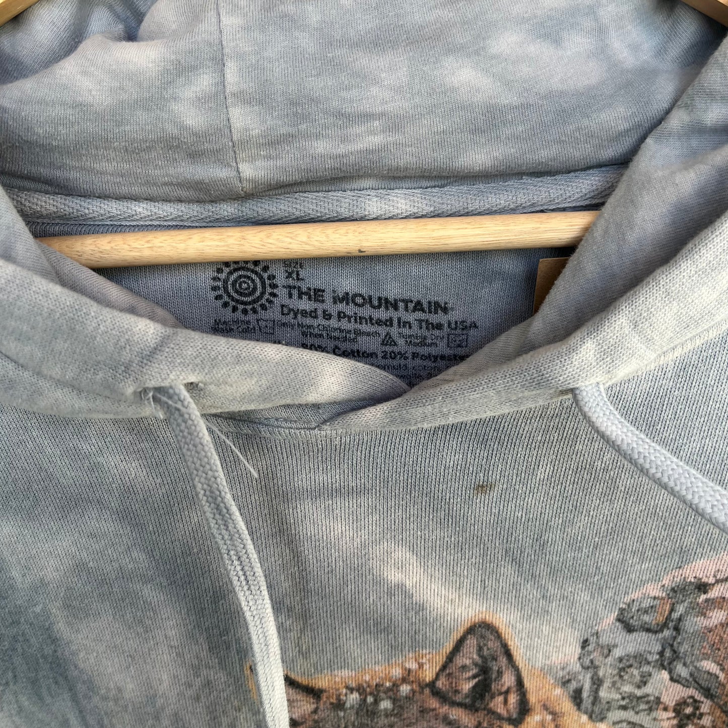 Tie Dye Wolf Hoodie - Size XXL