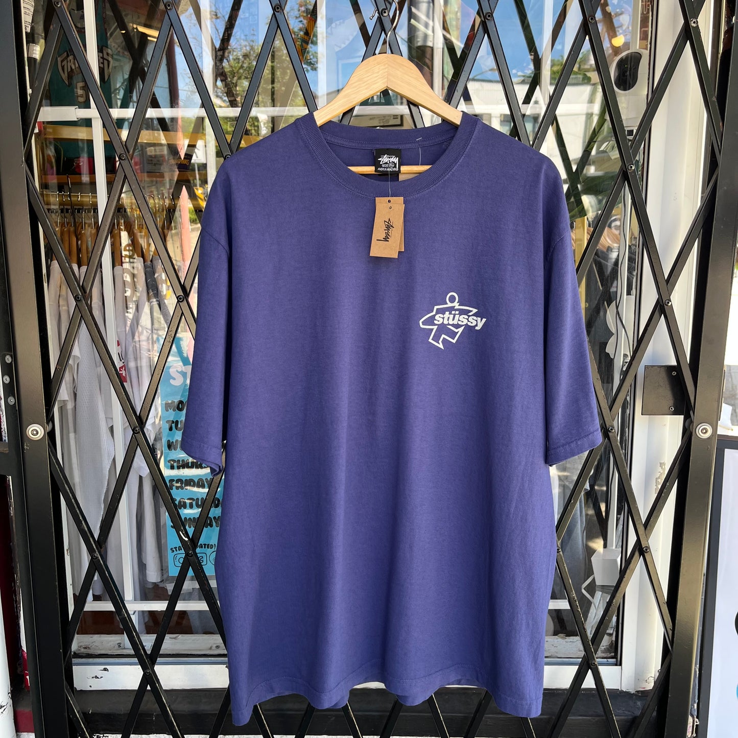 Stussy Surf Size Tee Indigo - Size XL