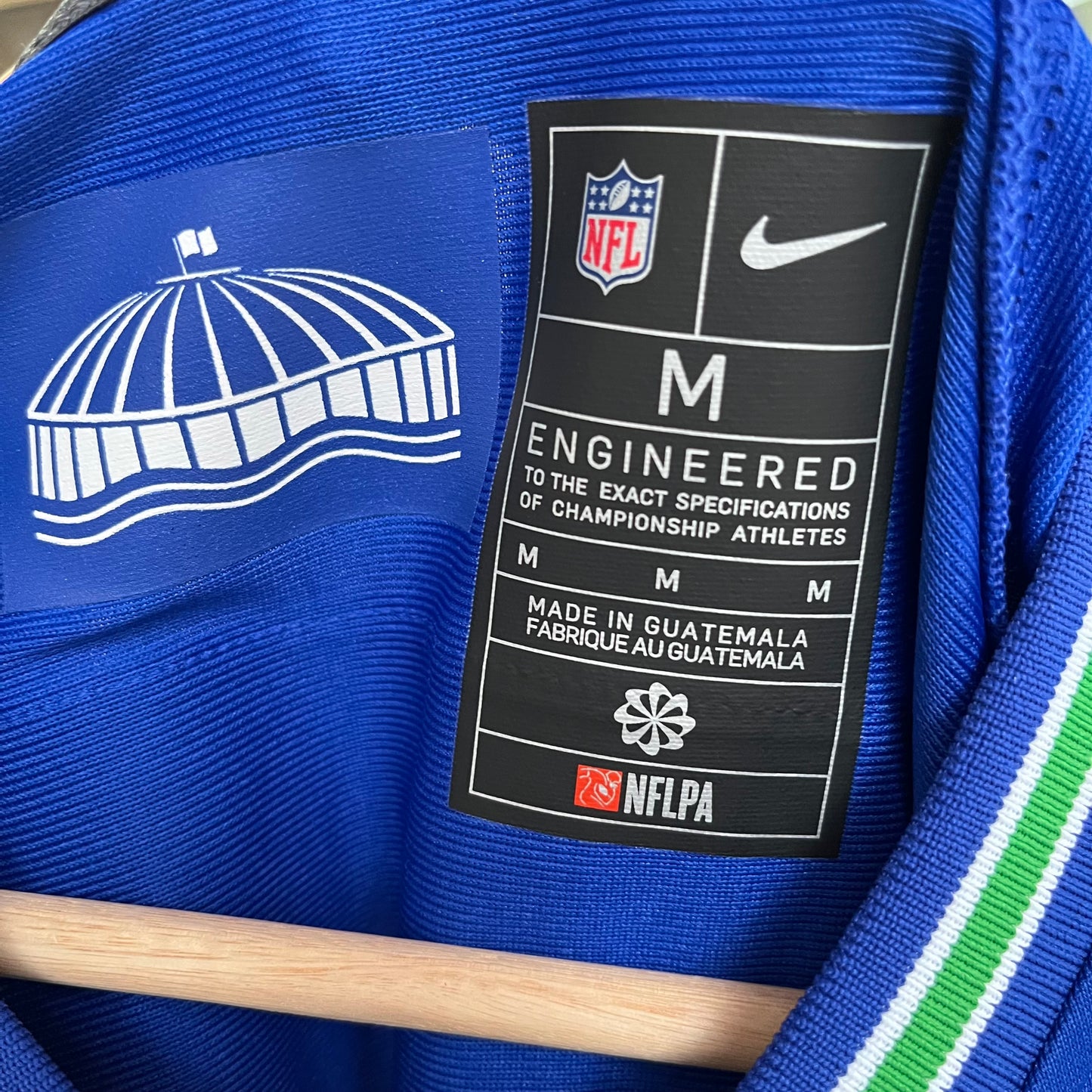 Nike Seattle Seahawks Throwback Riq Woolen Jersey - Size M